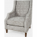 Quinn Accent Chair in Dove Grey Fabric